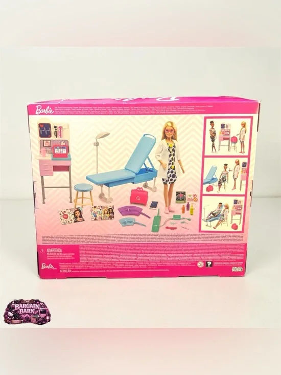 Barbie Doctor Playset Doll Medical Exam Room Clinic You Can Be Anything NIB - Picture 3 of 6